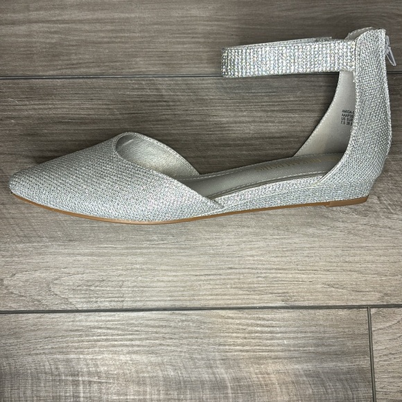 Dream Paris silver evening flats women’s 7.5 - Picture 4 of 8